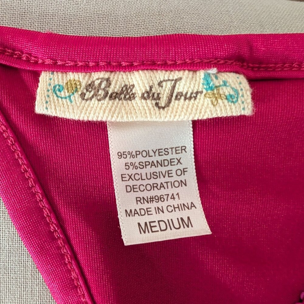 Barbiecore Hot Pink Belle du Jour Sequin Dress Size Medium - Picture 8 of 10